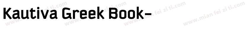Kautiva Greek Book字体转换